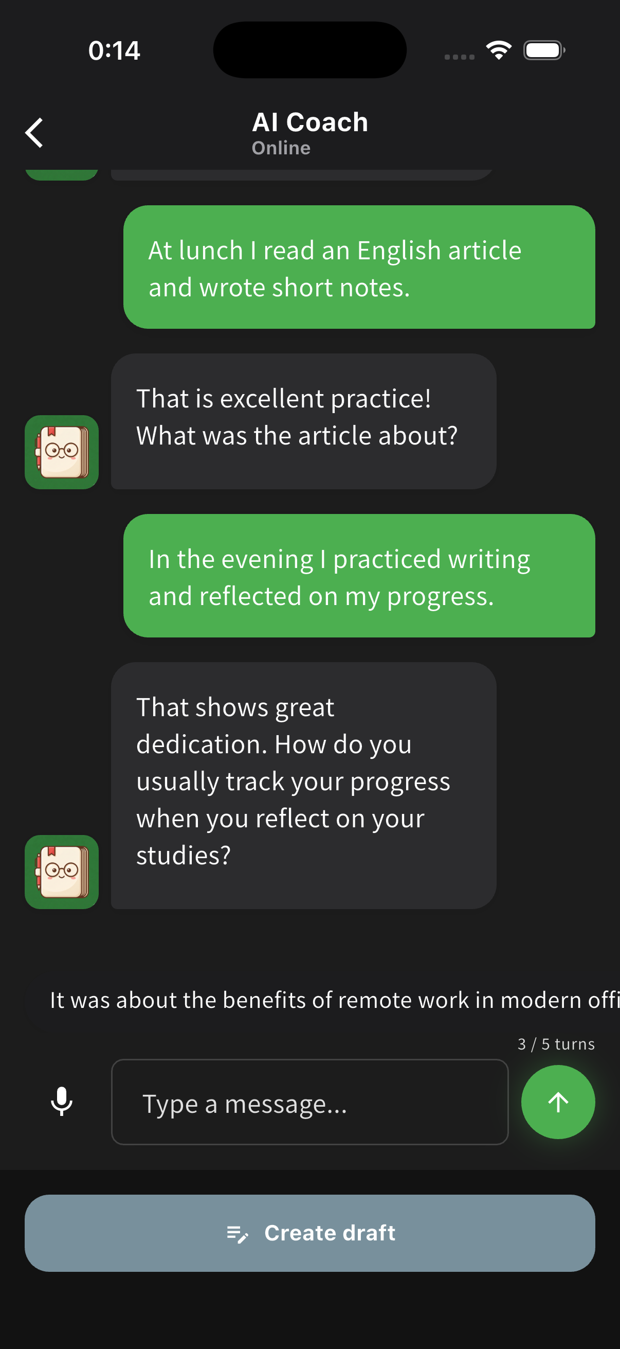 Just Chat with AI to Draft Your Diary